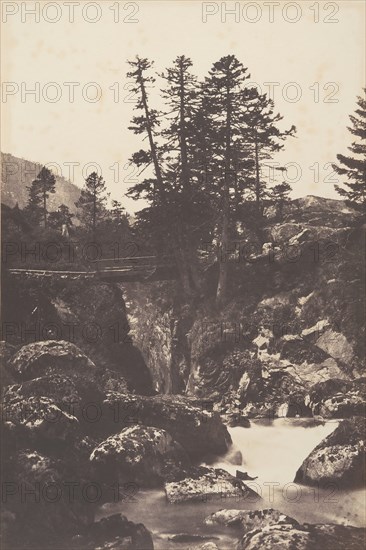 Cauterets, Pont d'Espagne, 1853.