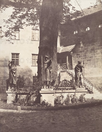 Nuremburg, Intérieur de la Cour du Burg impérial, 1857.