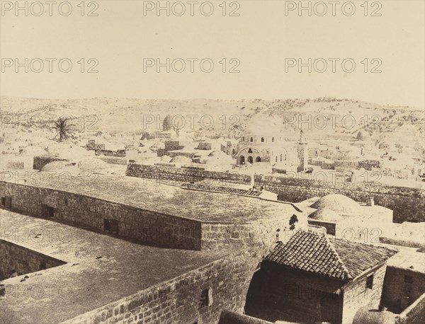 Jérusalem. Synagogue juive et environs, 1860 or later.