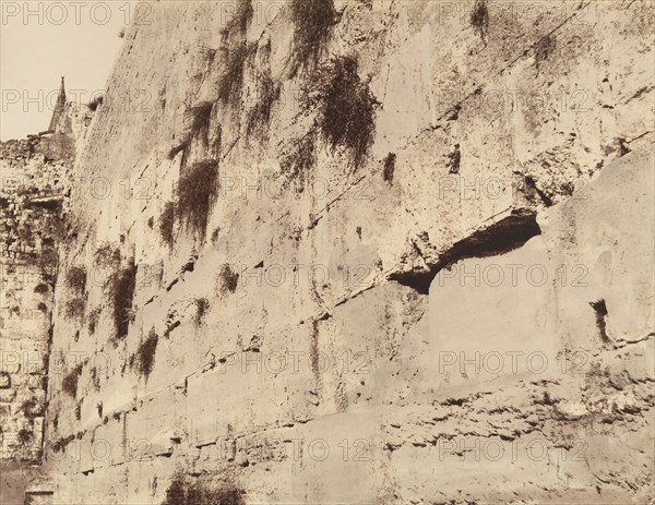 Jérusalem. Mur oú pleurent les juifs. Grandes Assises du Temple de Salomon, 1860 or later.