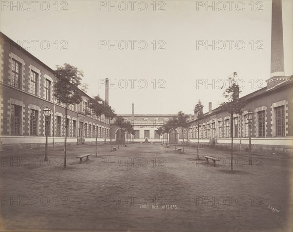 Cour des Ateliers, ca. 1880.