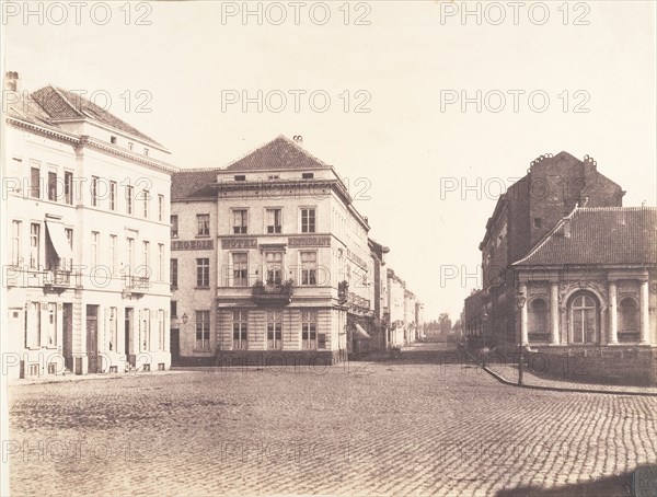 Il vient à Bruxelles, voit un appartement place du Cologne no. 7, 1854-56.