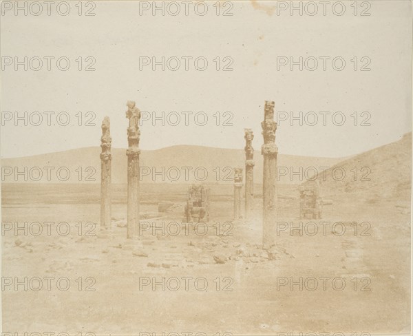 Ruine sulla prima terrazza, Persepolis, 1858.