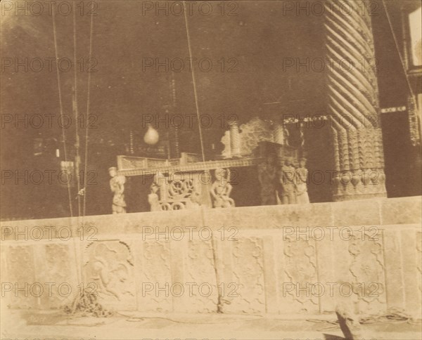 [Golestan Palace, Teheran, Iran] (Takht-i Marmor), 1840s-60s.