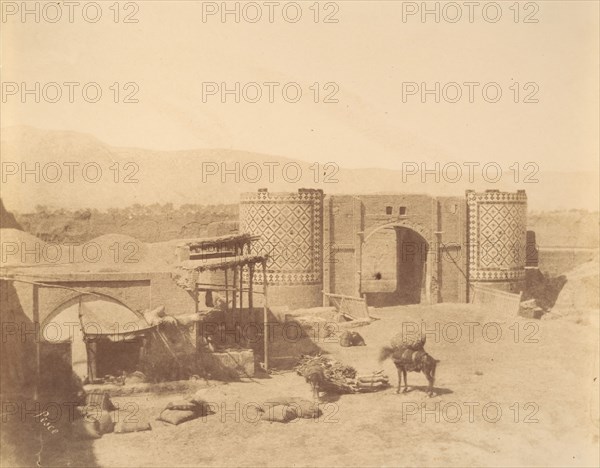 [Gate of Government, Teheran, Iran], 1840s-60s.