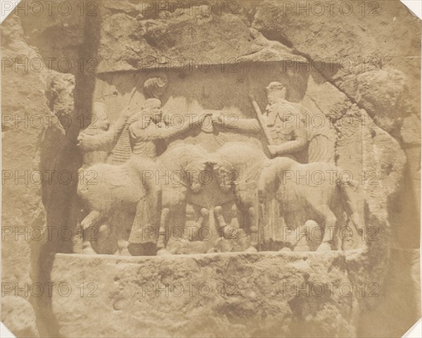 Bas Relief at Nakshi Rustam, 1858.