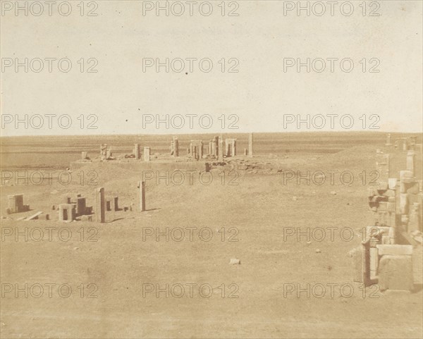 Veduta generale di Persepolis presa dalla Montagna, 1858.