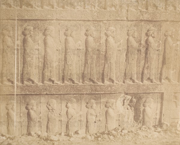 Processione sulla facciata della Grande Scala, 1858.