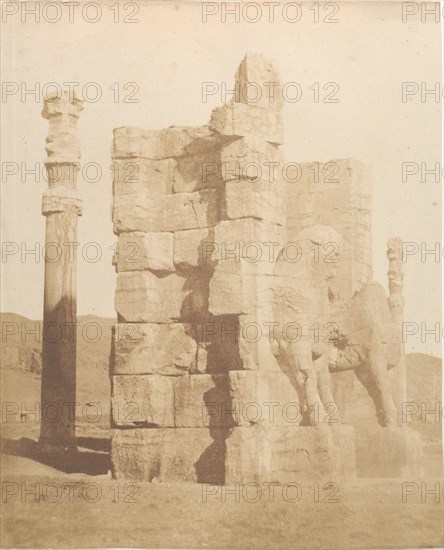 Porta d'entrata alla ruine de Persepolis, 1858.