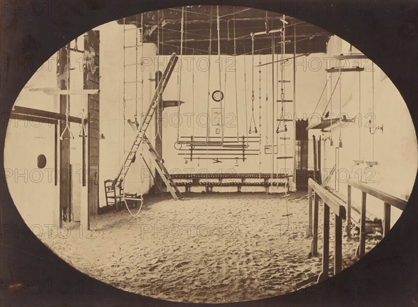 Gimnasio López, de Sevilla, ca. 1860.