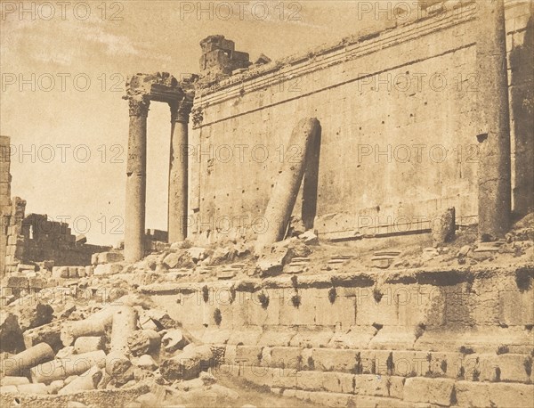Vue du Temple de Jupiter, à Baâlbek (Héliopolis), September 15, 1850.
