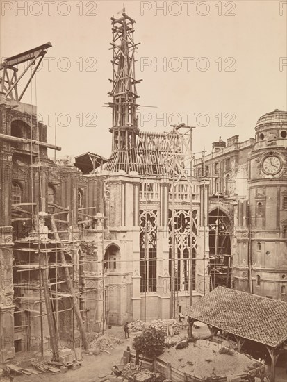 Château de St.-Germain-en-Laye, Intérieur de la cour, Chapelle, 1862-67.