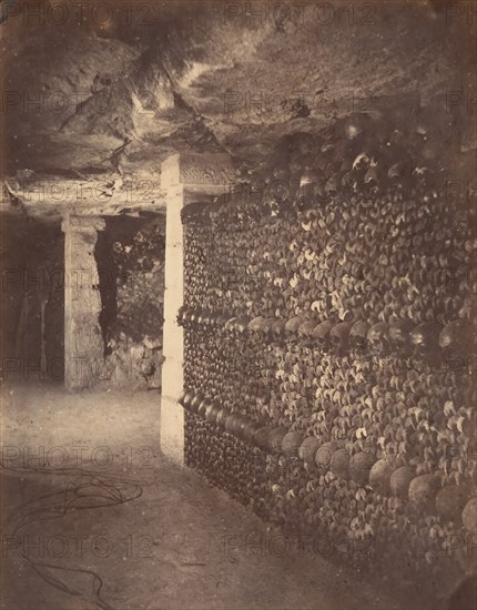 Catacombs, Paris, April 1862.