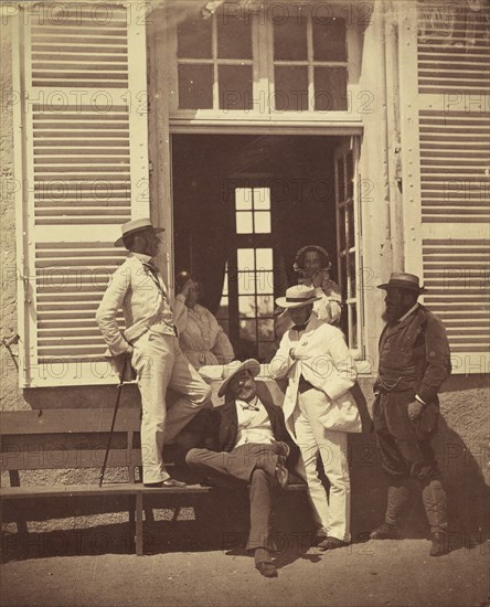 Quelques familiers de Louis Robert, ca. 1860.