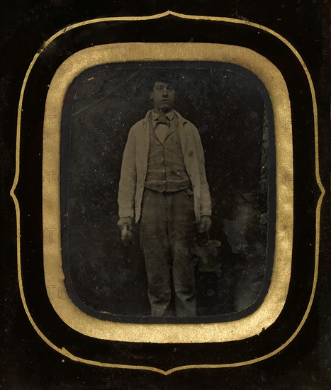 Man with Bucket and Paint Brush, late 1850s-60s.