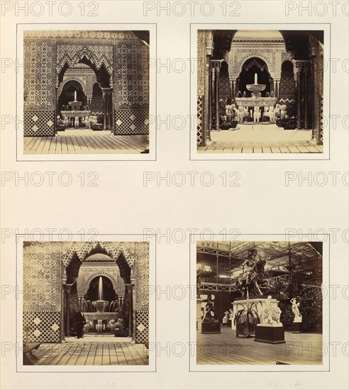 [Alhambra and Court of Lions; View in South Transept], ca. 1859.