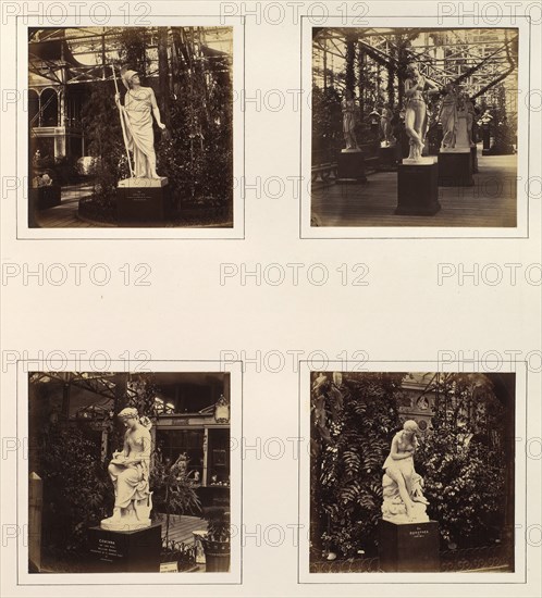 [Sculptures of Hector, a Dancing Girl, Corinna, and Dorothea], ca. 1859.