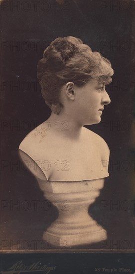 Female Portrait Bust on Pedestal, 1890s.