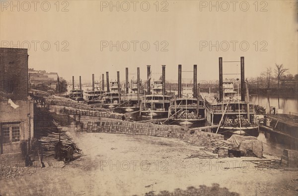 Supply Steamers at Nashville, Tennessee, 1862.