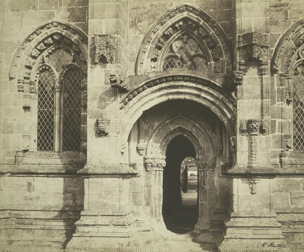 Roslin Chapel, South Porch, 1856.