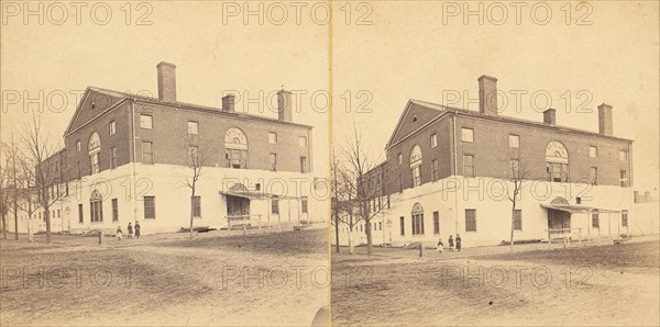 Group of 3 Stereograph Views of Connecticut, United States of America, 1850s-1910s. (Old Capitol Prison, Connecticut).