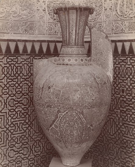 [Moorish Vase, Granada], 1880s-90s.