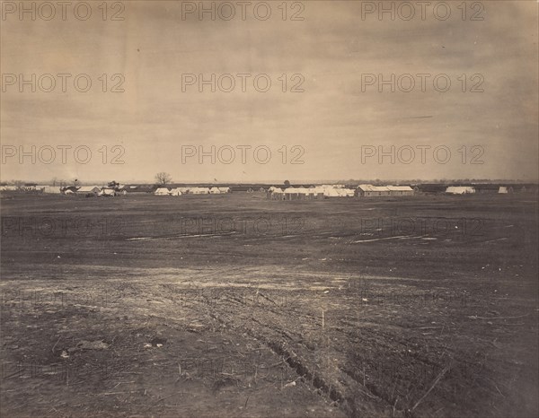 Civil War View, 1860s. (Gen. Hospital Army Potomac, City Point Virginia).