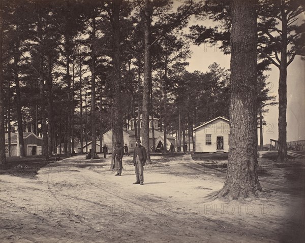 Civil War View, 1860s. (General Hospital fare grounds Petersburg Va.)