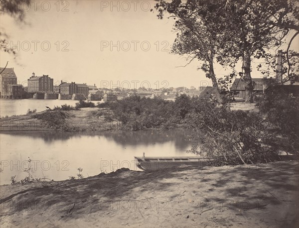 Civil War View, 1860s. (Portion of Mayor foot Bridge, Richmond Virginia).