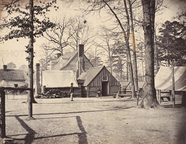 Civil War View, 1860s. (General Butler's Head Quarters near Chapin's Farm).