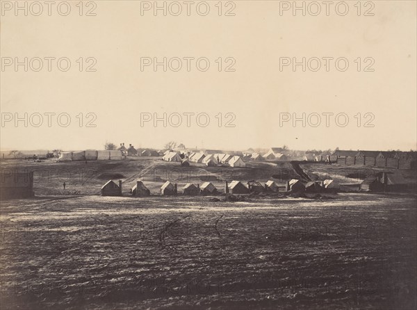 Civil War View, 1860s. (Portion of Govt Hospital army James Point Rocks, Va.)