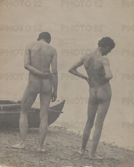 Thomas Eakins and John Laurie Wallace on a Beach, ca. 1883.