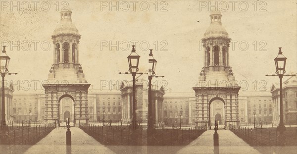 Group of 15 Early Stereograph Views of Cambridge, England and the Surrounding Area, 1860s-80s.