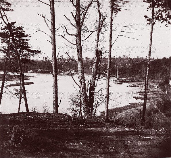 Appomattox River, 1864. Formerly attributed to Mathew B. Brady.