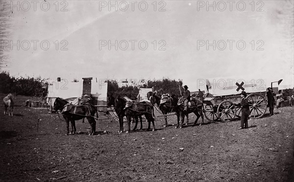 The Crack Team of the 1st Division, 6th Corps near Hazel River, Virginia, 1861-65. Formerly attributed to Mathew B. Brady.