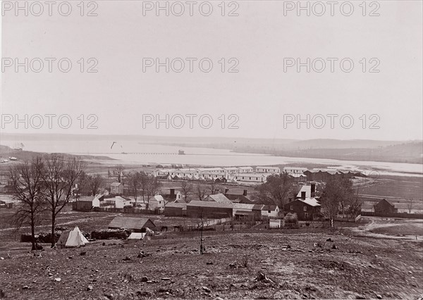 Quartermaster and Ambulance Camp, Brandy Station, Virginia, 1861-65. Formerly attributed to Mathew B. Brady.