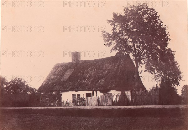 Maison au toit de chaume, 1850-53.