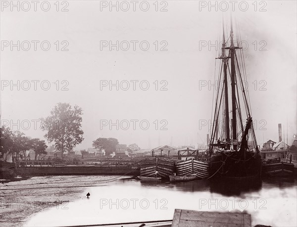 White House Landing, Pamunkey River, 1861-65. Formerly attributed to Mathew B. Brady.