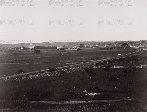 Gettysburg from the West, 1863. Formerly attributed to Mathew B. Brady.