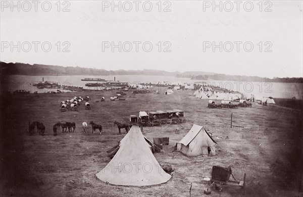 Belle Plain, Virginia, 1864. Formerly attributed to Mathew B. Brady.