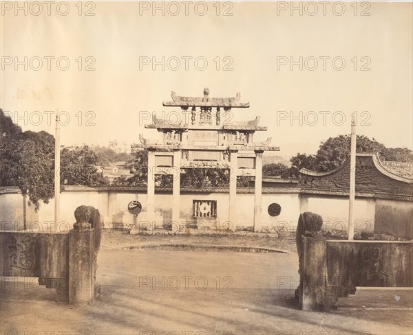 Triumphal Arche, Foochow, ca. 1869.