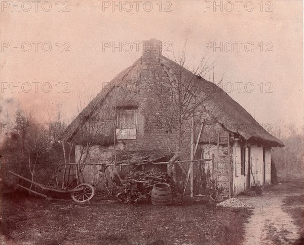 Ferme au toit de chaume, 1850-53.