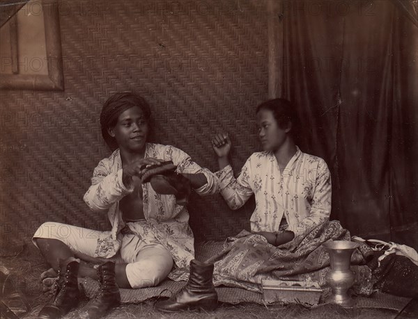 Servants, Batavia, 1860s-70s.