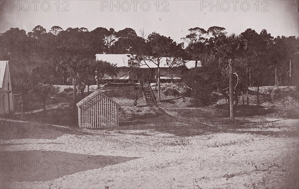 Gen. Q.A. Gillmore's Head Quarters - Folly Island, S.C., ca. 1863.