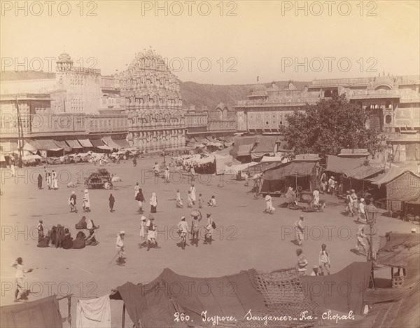 Jaipur, Sanganeer - Ka - Chopal, 1860s-70s.