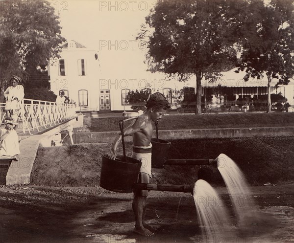 Street Sprinkler, Batavia, 1860s-70s.