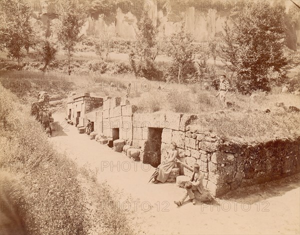 Travelers By Ancient Monument, 1880s.