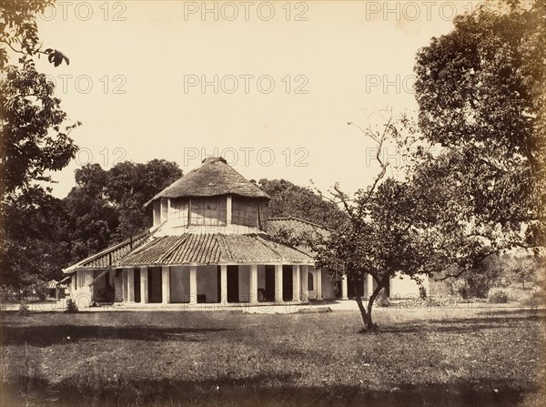 Bungalow in Umballa, 1850s.