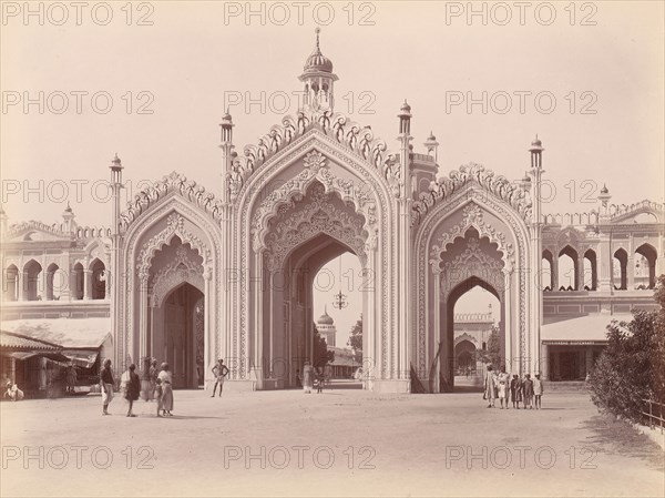 Husainabad Bazar Gateway, Lucknow, India, 1860s-70s.