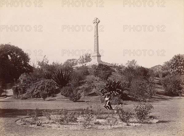 Colonel Lawrence Monument, Lucknow, India, 1860s-70s.